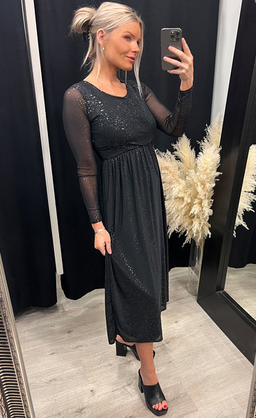 Gia dress - black/silver