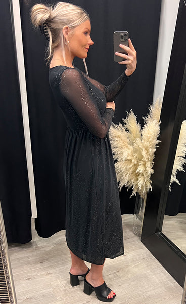 Gia dress - black/silver