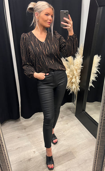 Vuga blouse - black/multi