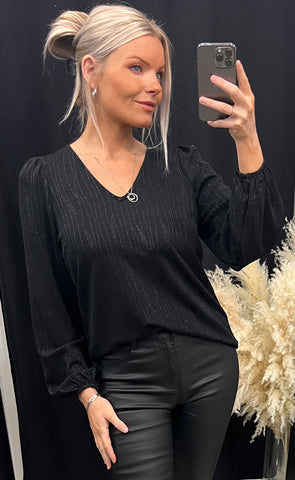 Vuga blouse - black/black