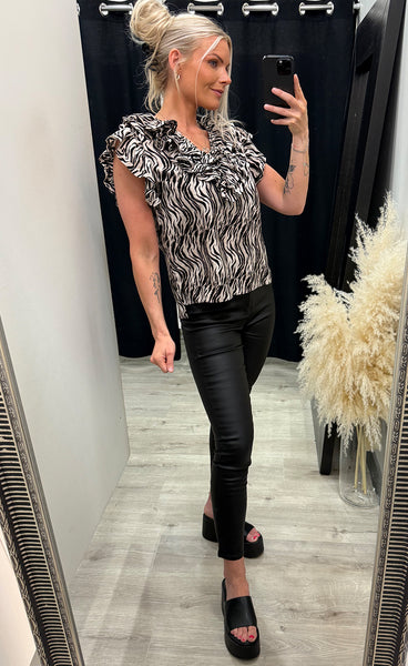 Ellie top - zebra