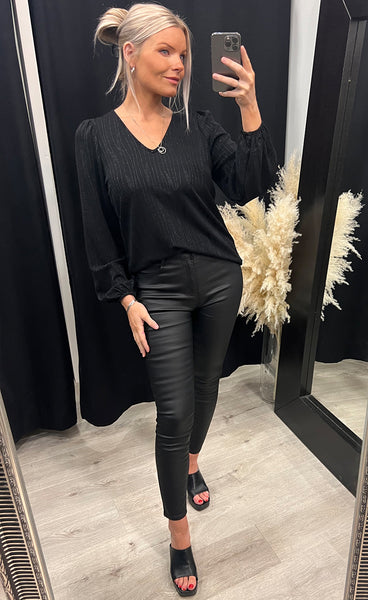 Vuga blouse - black/black
