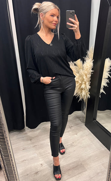 Vuga blouse - black/black