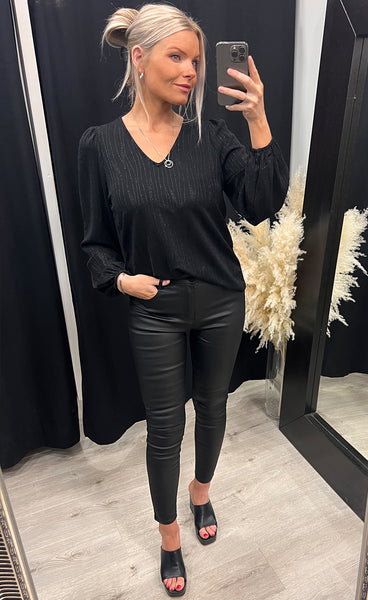 Vuga blouse - black/black