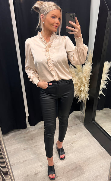 Darling studs blouse - champagne