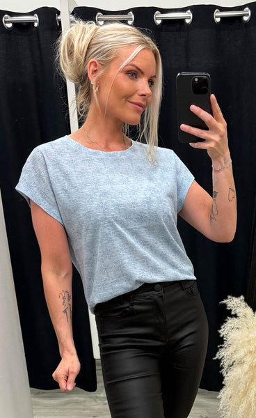 Sania tee 1 - cashmere blue