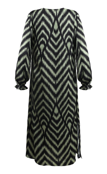 Elvina dress - khaki/black