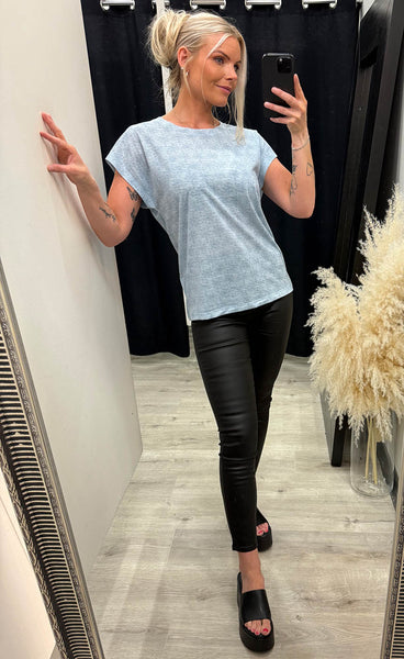 Sania tee 1 - cashmere blue