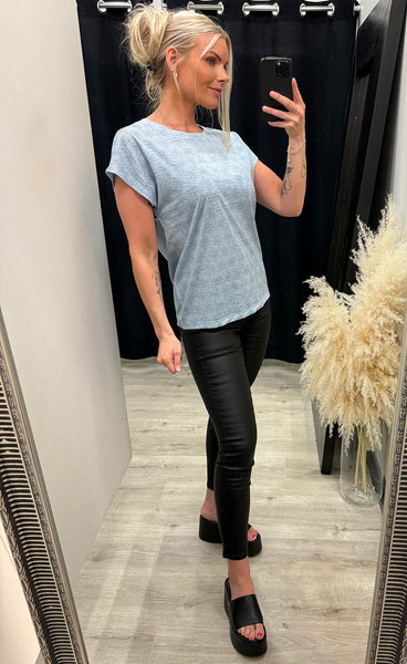 Sania tee 1 - cashmere blue