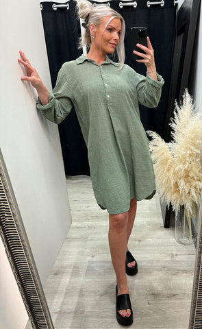 Marika dress 1 - agave green
