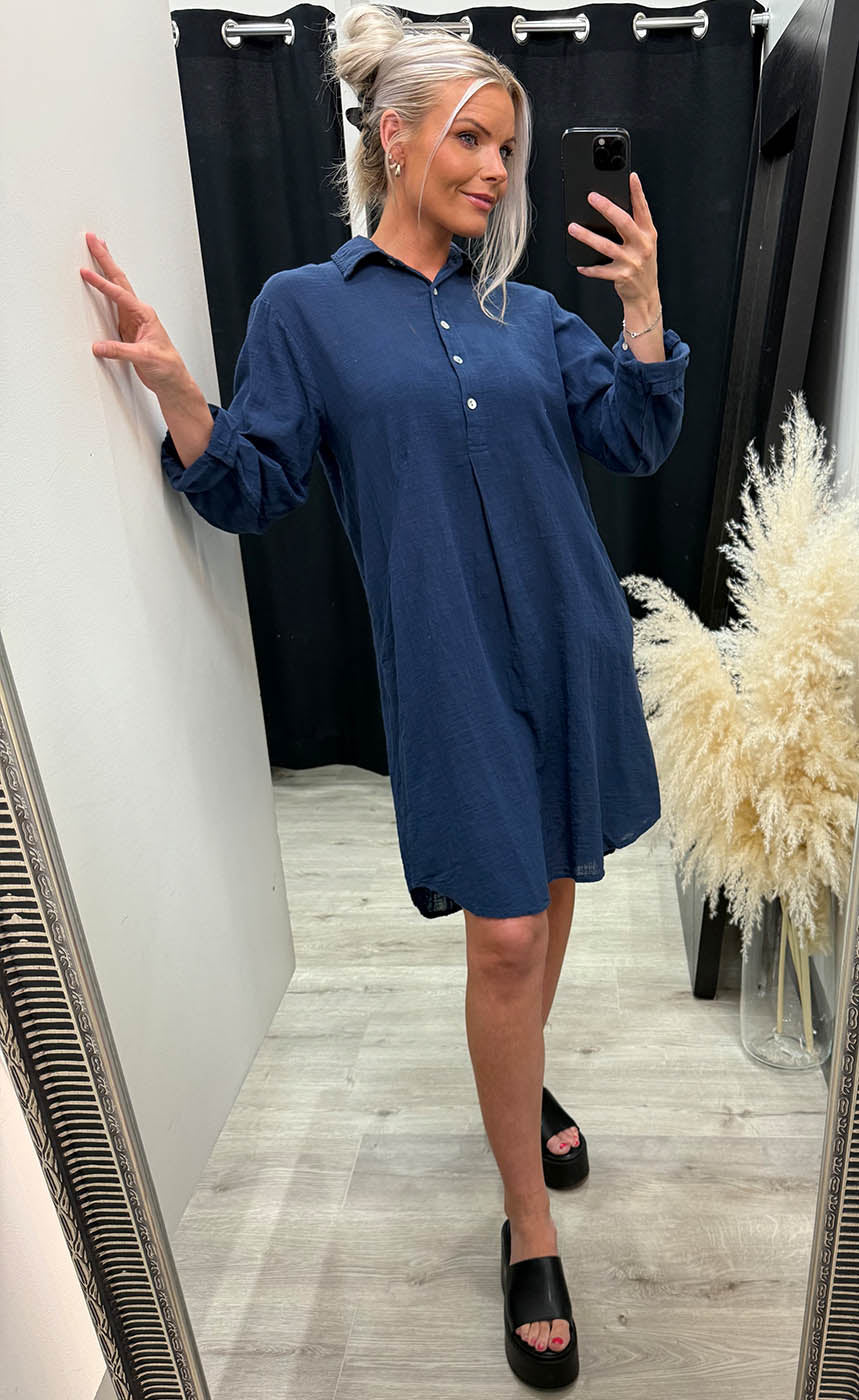 Marika dress 1 - navy