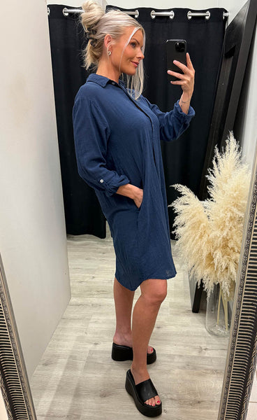 Marika dress 1 - navy