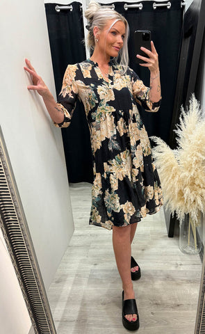 LOVE958-9 - black/flower