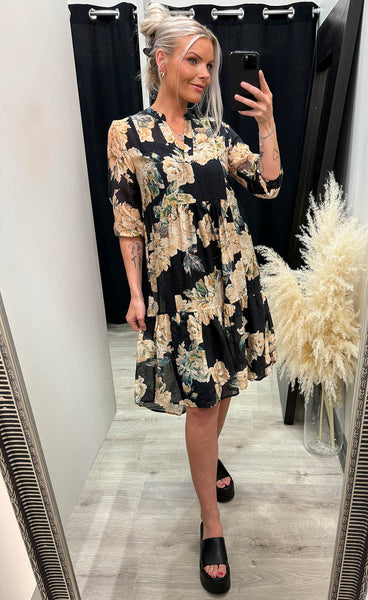 LOVE958-9 - black/flower