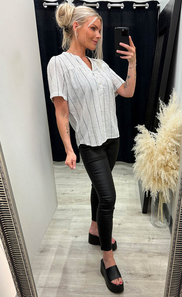 Bonnie blouse 3 - white art