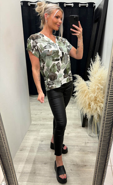 Edene blouse 1 - green mix
