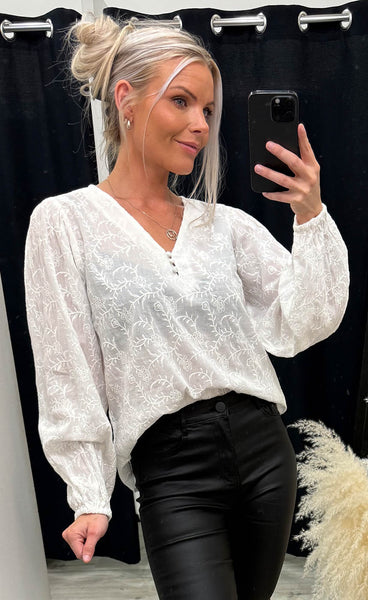 Jianna blouse 1 - whisper white
