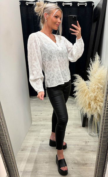 Jianna blouse 1 - whisper white