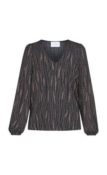 Vuga blouse - black/multi