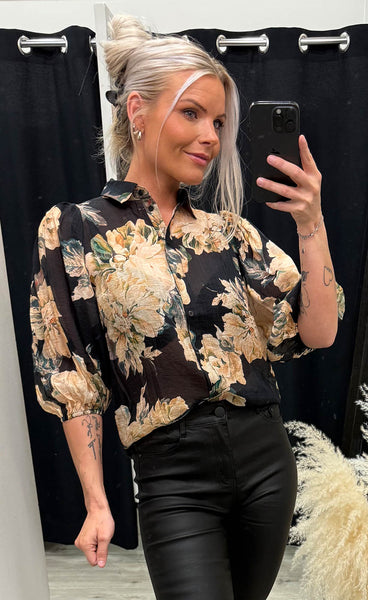 LOVE436-17 - black/flower