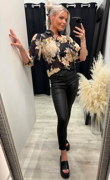 LOVE436-17 - black/flower