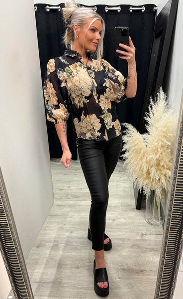 LOVE436-17 - black/flower