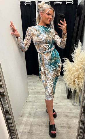 Sarah dress - marina mix