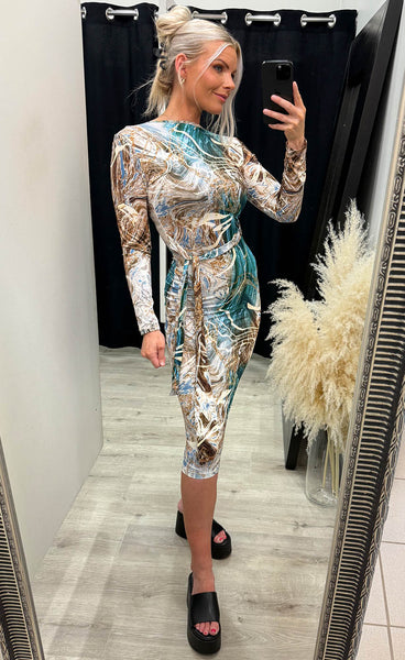 Sarah dress - marina mix