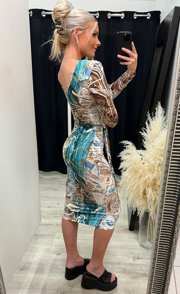 Sarah dress - marina mix