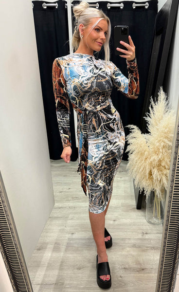 Sarah dress - azure mix