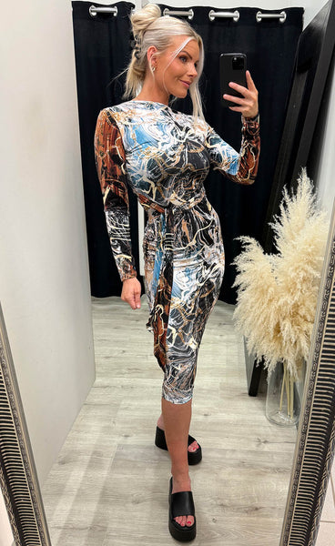 Sarah dress - azure mix