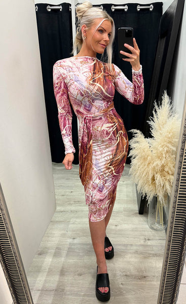 Sarah dress - pink mix