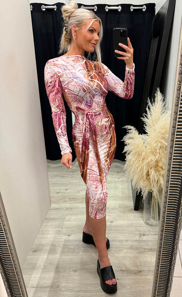 Sarah dress - pink mix