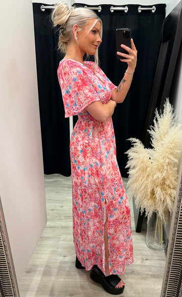 Lilian dress - pink mix