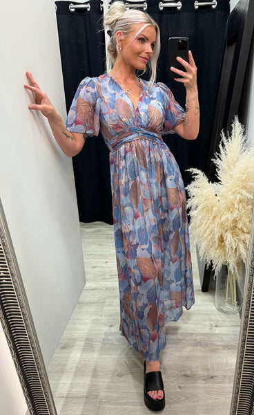 Lilian dress - ash blue mix