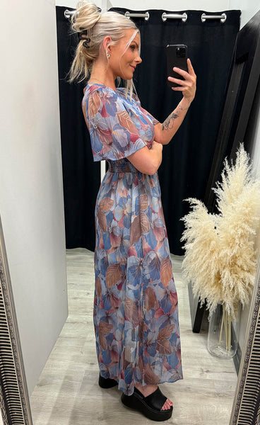 Lilian dress - ash blue mix