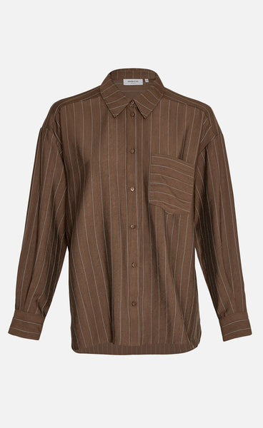 Haura shirt - cocoa/egret