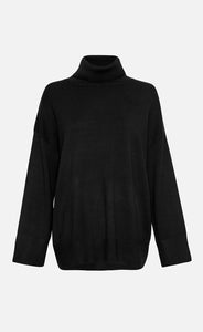 Odanna rollneck pullover - black