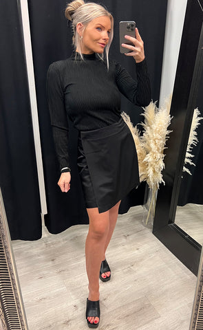 Malvina wrap skirt - black