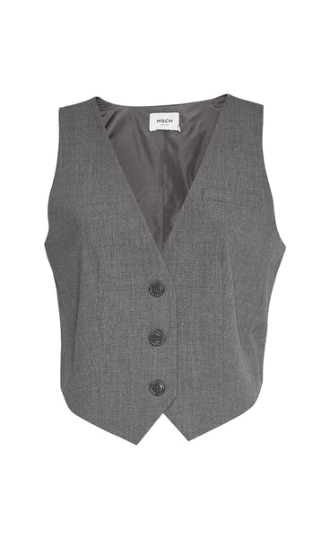 Bennora waistcoat - grey melange