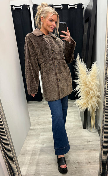 FREEQUENT Loddy jacket - morel