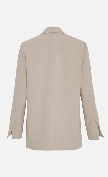 Barbine slit blazer - trench coat
