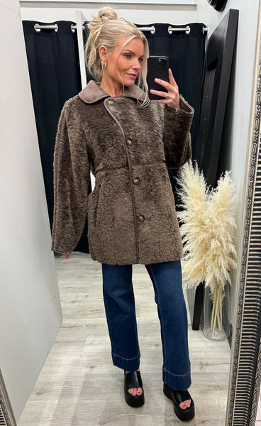 FREEQUENT Loddy jacket - morel