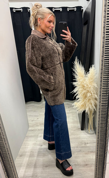 FREEQUENT Loddy jacket - morel
