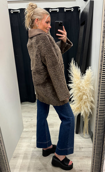 FREEQUENT Loddy jacket - morel