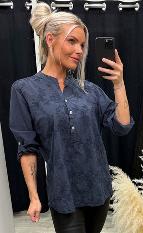 Heidi blouse - navy