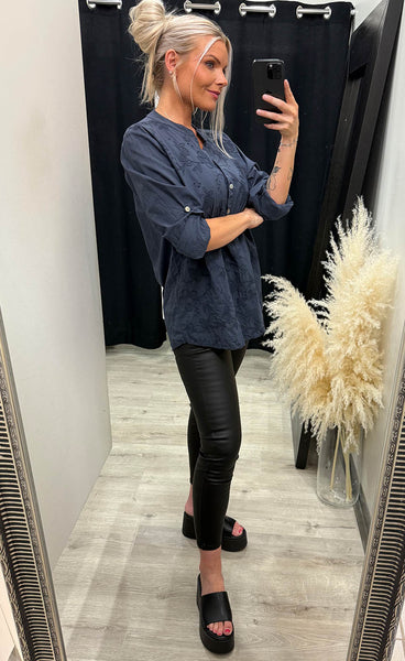 Heidi blouse - navy