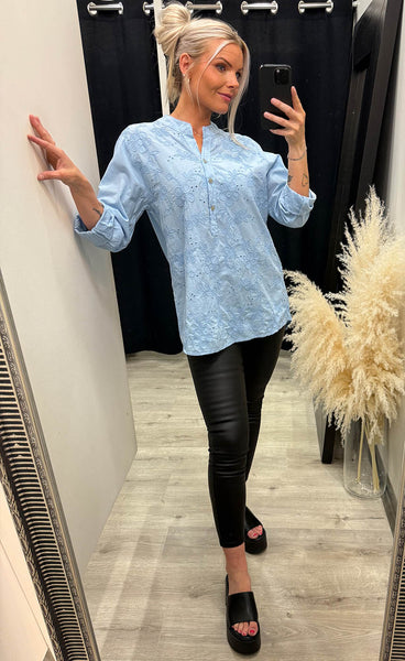 Heidi blouse - sky blue