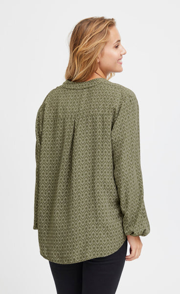 Oda blouse - forest night
