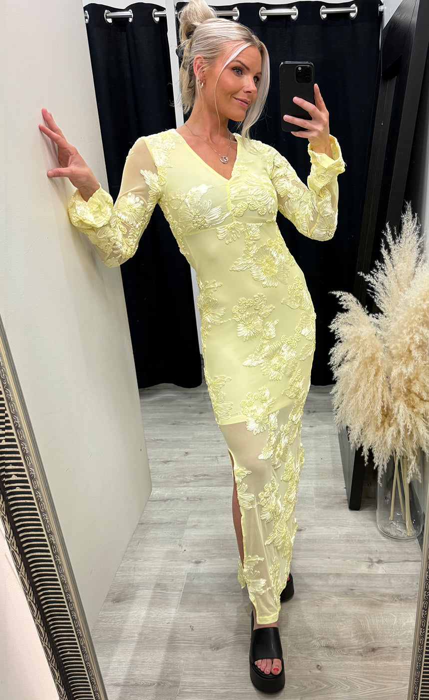Kameyella dress - butter yellow